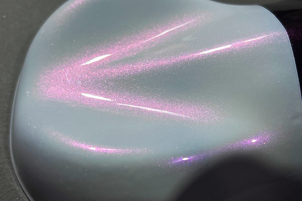 Краска -  синтетическое  стекло, супер прозрачное Transparent Purple-Gold