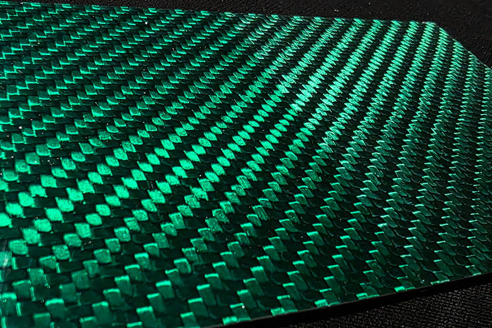 Кенди краска тепло-зелёного цвета для карбона