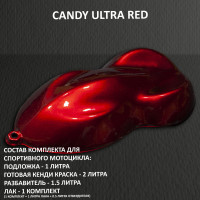 Комплект кэнди краски на спортбайк Ultra Red