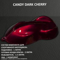 Комплект кэнди краски на спортбайк Dark сherry