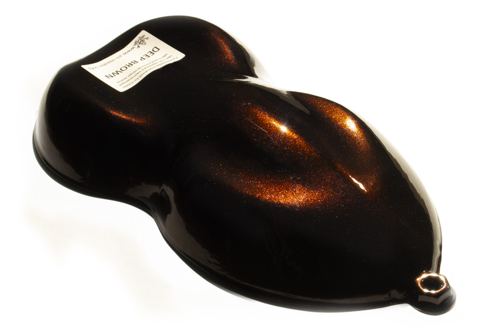 Цветной перламутр, имитирующий цветовой переход кенди-красок DEEP BROWN