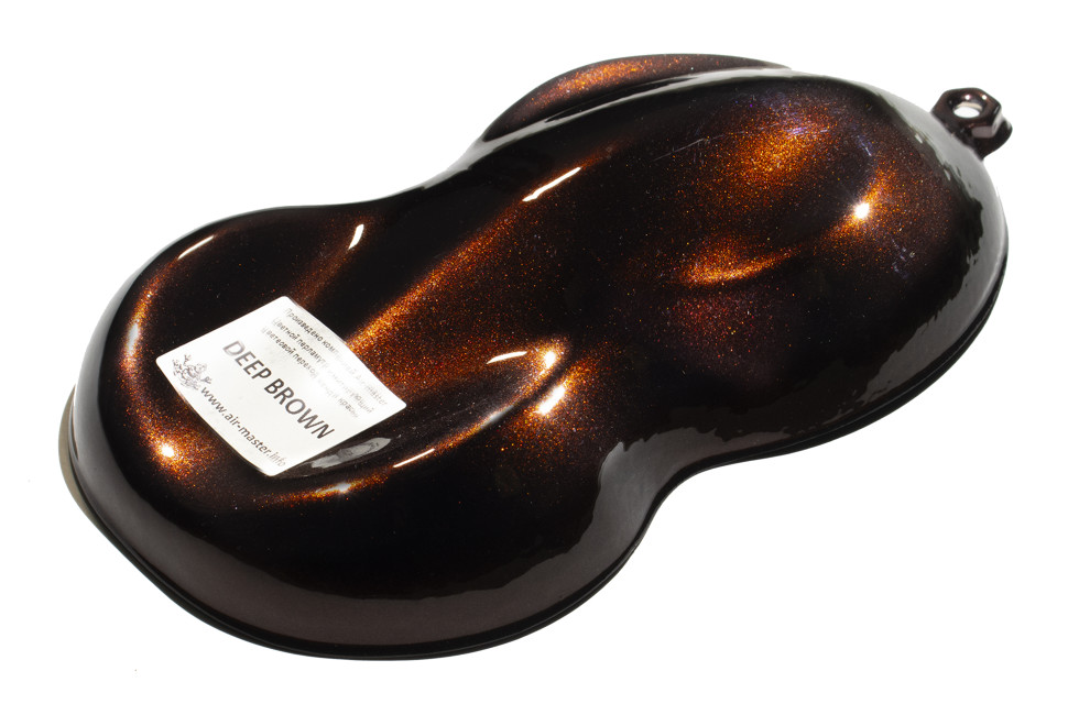 Цветной перламутр, имитирующий цветовой переход кенди-красок DEEP BROWN