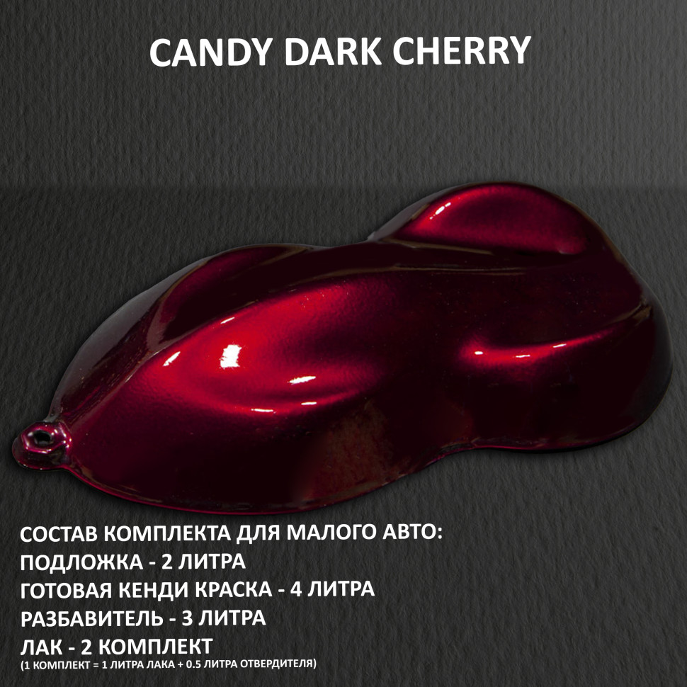 Комплект кэнди краски на малое авто Dark cherry