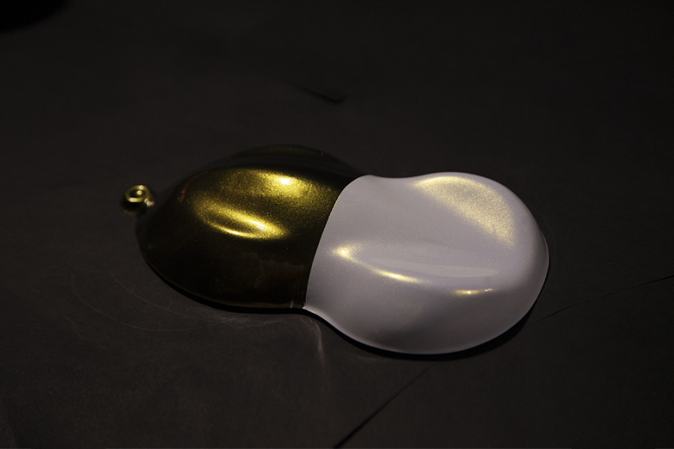 Краска - синтетическое стекло  Transparent  SATIN GOLD