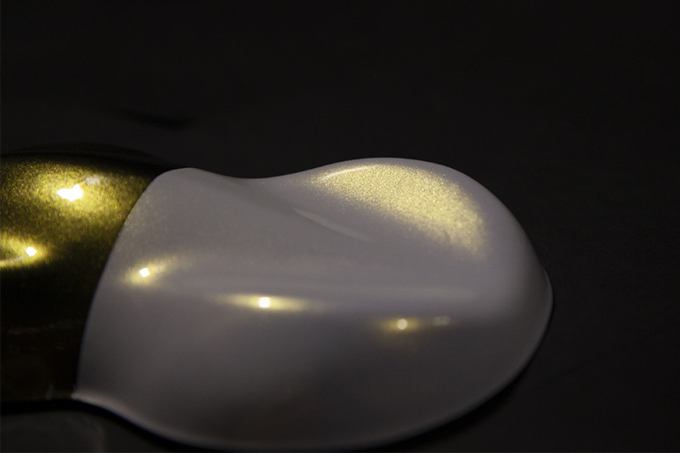 Краска - синтетическое стекло  Transparent  SATIN GOLD