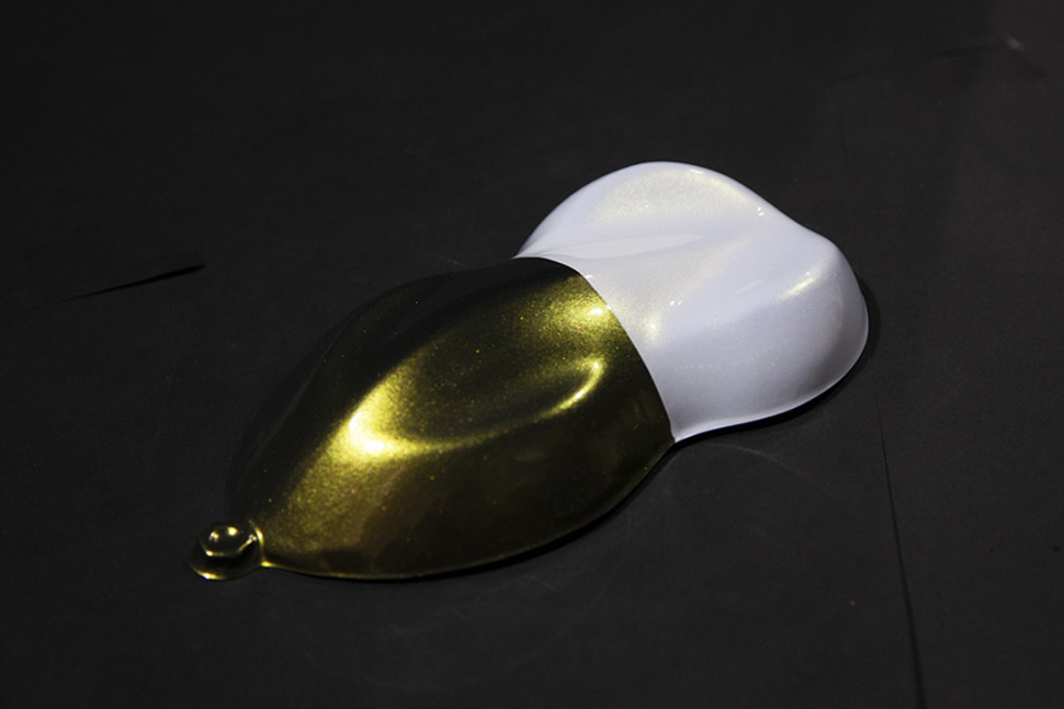 Краска - синтетическое стекло  Transparent  SATIN GOLD