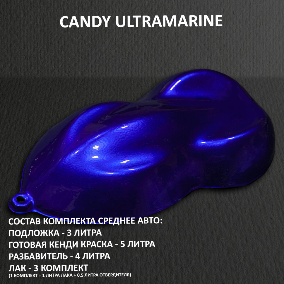 Комплект кэнди краски на среднее авто Ultramarine