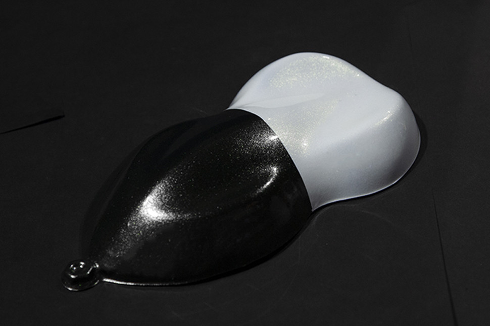 Синтетическое стекло TRANSPАRENT DARK WHITE PEARLS