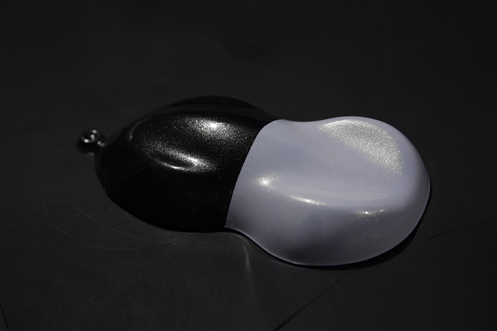 Синтетическое стекло TRANSPАRENT DARK WHITE PEARLS