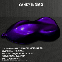 Комплект кенди краски на маленький мотоцикл INDIGO