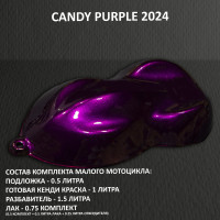 Комплект кенди краски на маленький мотоцикл Purple (2024)