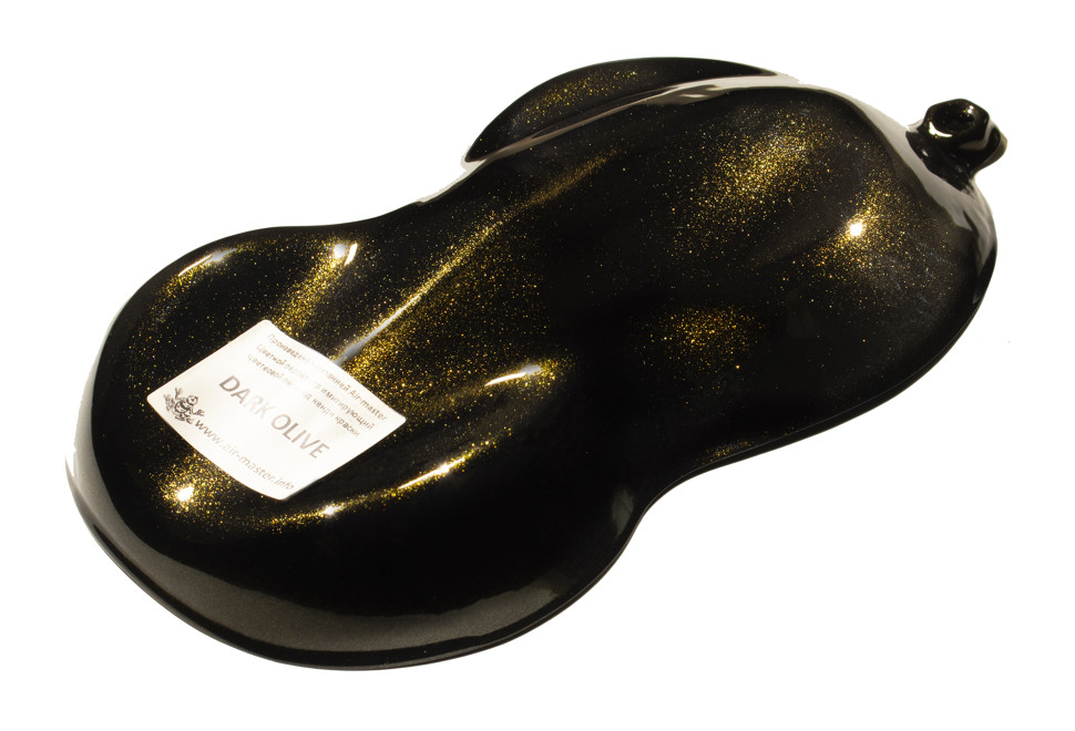 Цветной перламутр, имитирующий цветовой переход кенди-красок Dark Olive