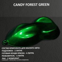 Комплект кэнди краски на малое авто FOREST GREEN